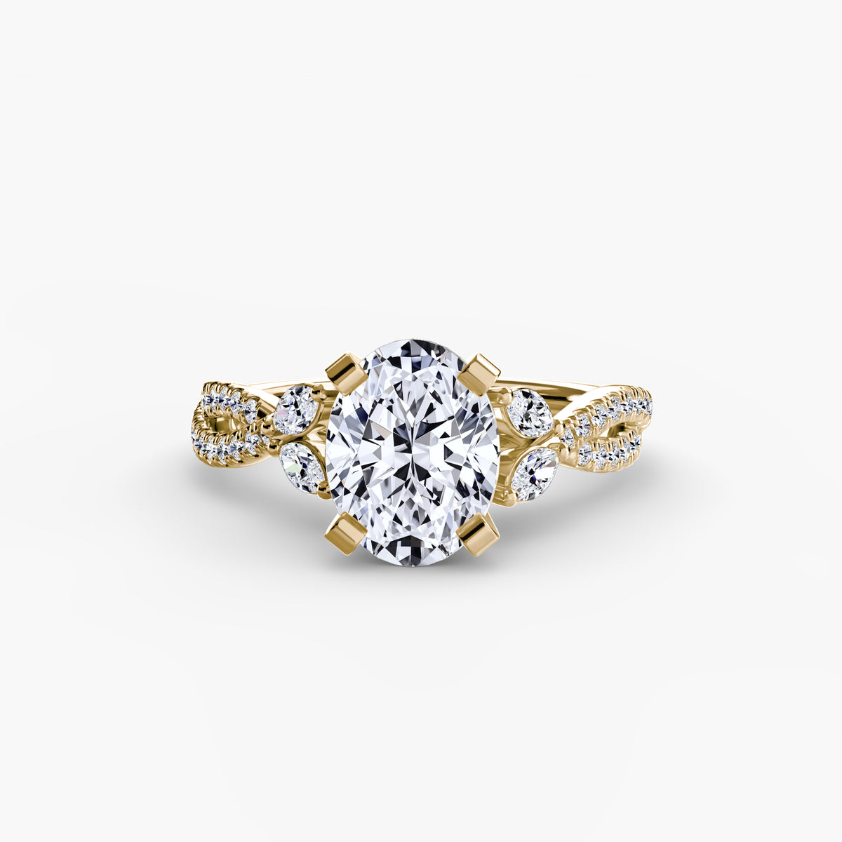 The Twist Pavé Ring — view 6