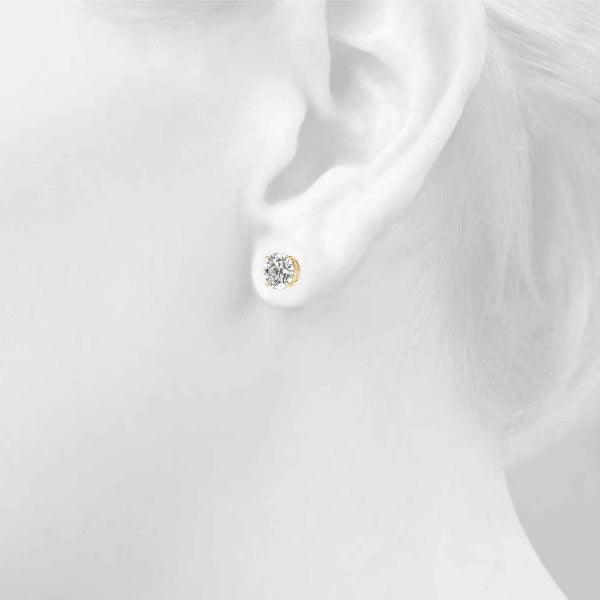 Zoey Lab Grown Diamond Ear Studs - Total 0.50 Carats - Monroe Yorke Diamonds