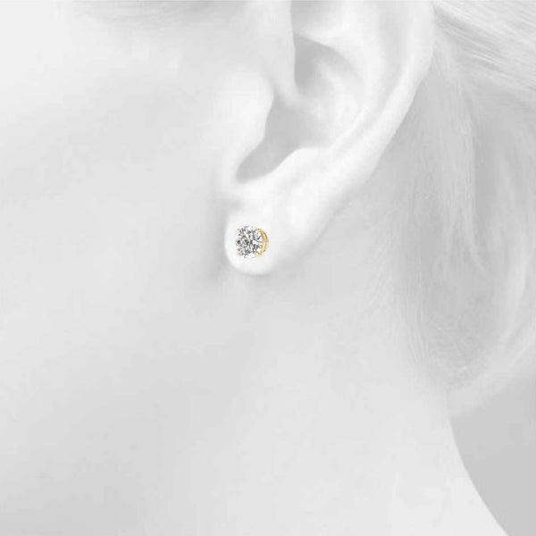 Zoey E VS2 IGI Certified Lab Grown Diamond Ear Studs - Total 1.50 Carats - Monroe Yorke Diamonds — view 9