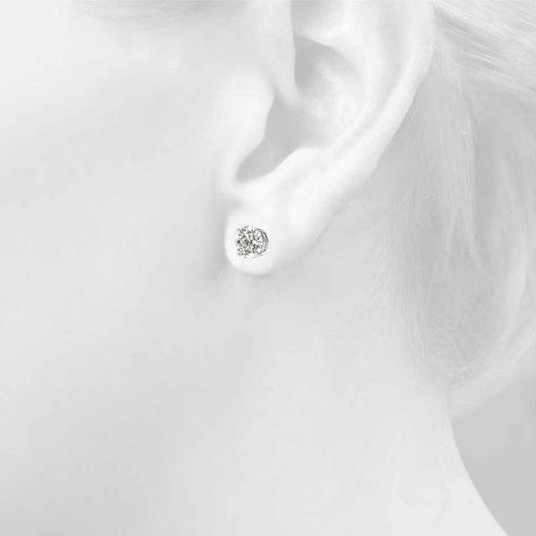 Zoey Lab Grown Diamond Ear Studs - Total 0.75 Carats - Monroe Yorke Diamonds — view 9