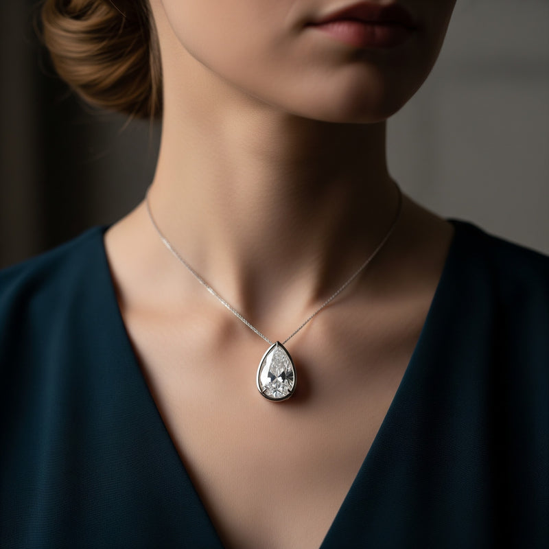 Pear Diamond Pendant