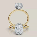 Video of Alcina oval cut diamond solitaire ring