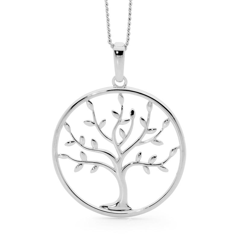 Tree of Life Pendant in Sterling Silver - Monroe Yorke Diamonds — view 1