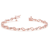 Abby - Diamond Tennis Bracelet, Rose Gold