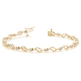 Abby - Diamond Tennis Bracelet, Yellow Gold