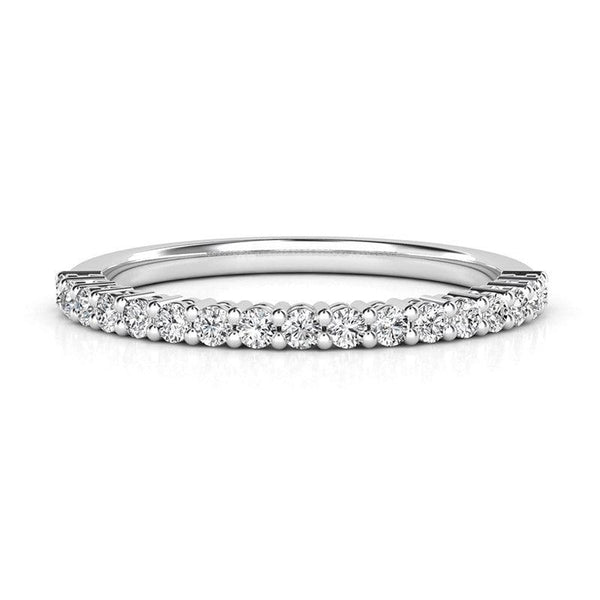 Callisto - Claw set diamond wedding ring. 0.35 carats of diamonds. White gold or platinum