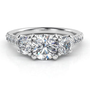 Casey Platinum - Diamond Trilogy Ring