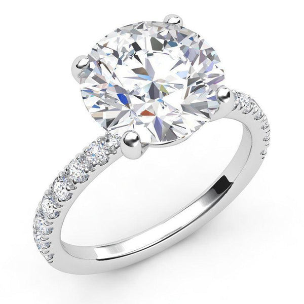 Clover - Make a Statement. 4.0 Carat Round Diamond. Lab Grown Diamond - Monroe Yorke Diamonds