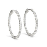 Colette - Inside Out Diamond Hoop Earrings 0.50ct - Monroe Yorke Diamonds