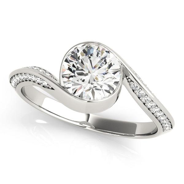 Connie — Round Lab Grown Diamond Engagement Ring with Pavé Band — hand-finished lab grown engagement ring by Monroe Yorke Diamonds — view 2