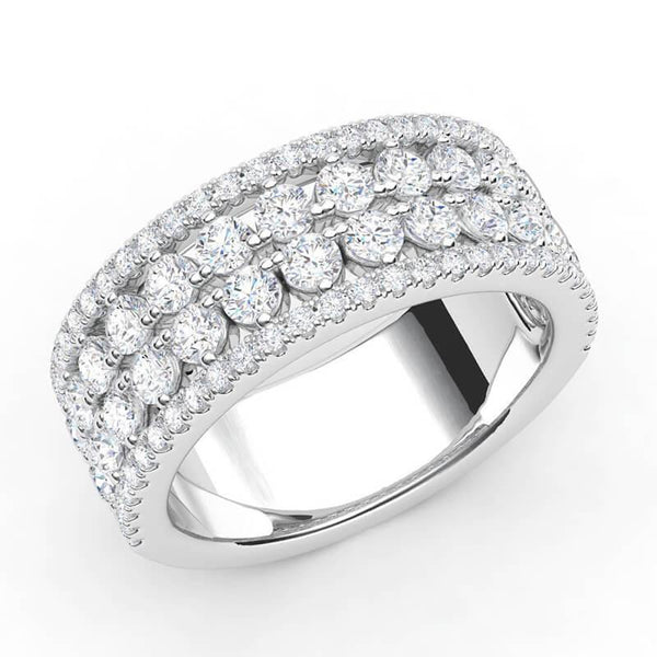 2 carat diamond ring. Dede - diamond ring with 2 carats of diamonds.