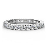 Diane - Diamond Anniversary and Wedding Ring. Diamond all the way around the band. White gold or platinum.