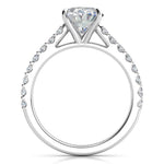 Elodie White Gold - Diamond Ring Side View.