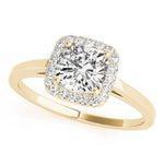 Erin - Centre 1.00 Carat Cushion Cut Lab Grown Diamond Halo Ring - Monroe Yorke Diamonds
