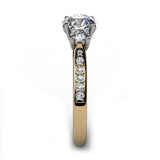 Forever - Yellow Gold Three Diamond Ring - Monroe Yorke Diamonds