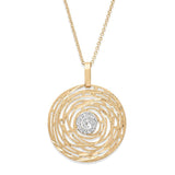 Galaxy Diamond Pendant, Yellow Gold