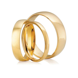 Half Round Wedding Band. 3mm Wide