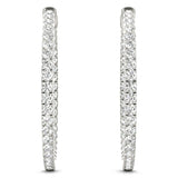 Helen - Inside Out Diamond Hoop Earrings - 0.50ct - Monroe Yorke Diamonds