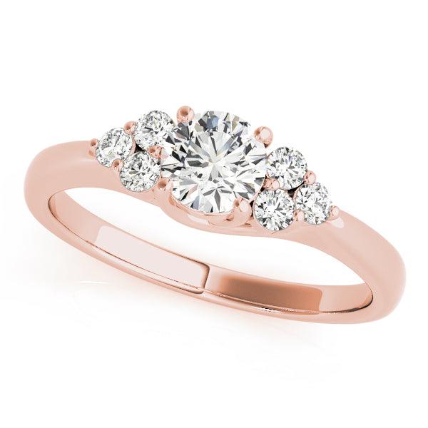 Juniper — Round Lab Grown Diamond Engagement Ring with Cluster Accents — hand-finished lab grown engagement ring by Monroe Yorke Diamonds — view 6
