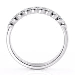 Leah - Diamond wedding ring, anniversary ring, eternity ring.  The perfect gift. Side view. 
