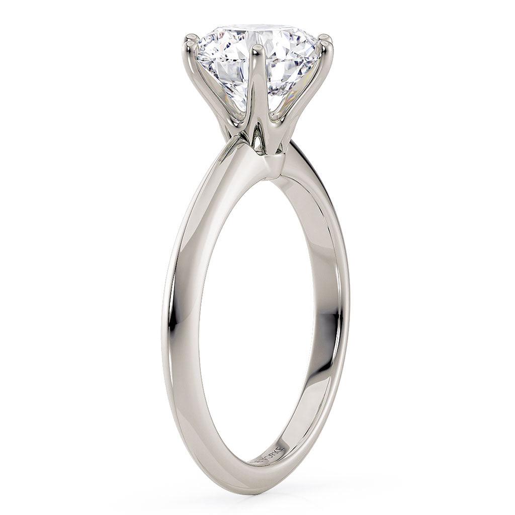 side view - 2 carat lab grown diamond.