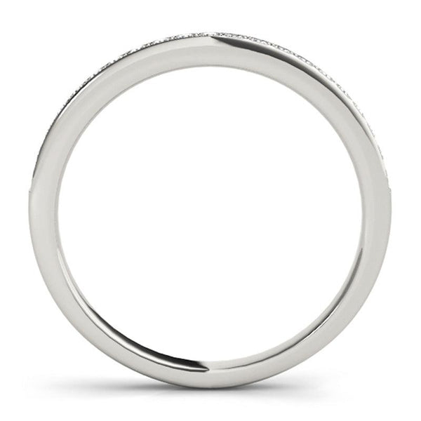 Lulu Diamond Wedding Ring. Side view.
