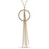 Luna Diamond Pendant, Yellow Gold