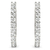 Lyra - Diamond Hoop Earrings 0.25ct.  