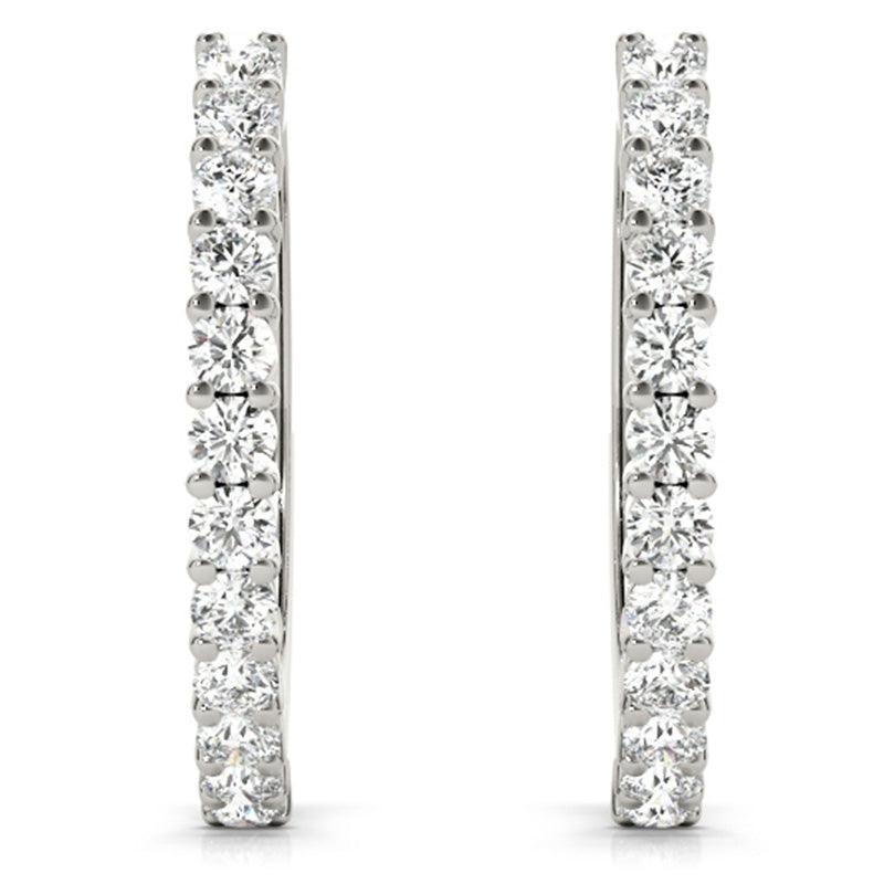 Lyra - Diamond Hoop Earrings 0.25ct.  