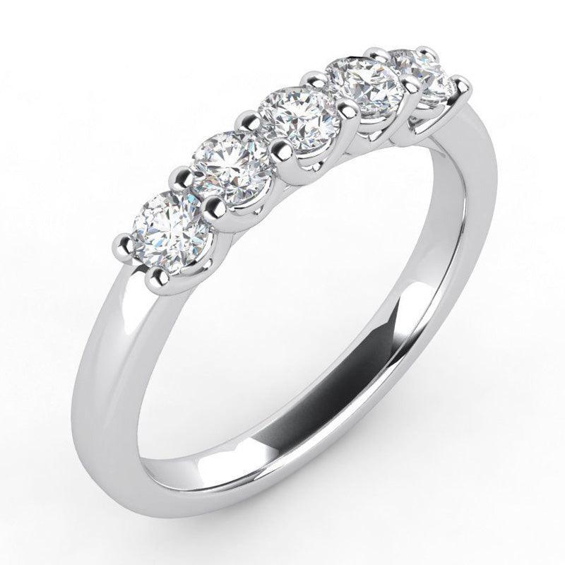 Macy Diamond Wedding Ring or Anniversary Ring 0.50 carats. White gold or platinum