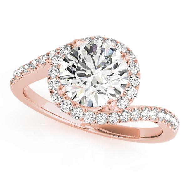 Melanie — Round Lab Grown Diamond Halo Engagement Ring — hand-finished lab grown engagement ring by Monroe Yorke Diamonds — view 5