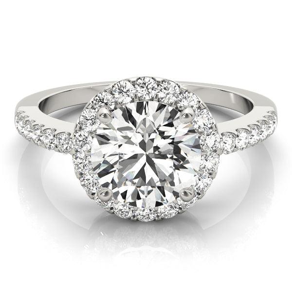 Clara — Round Lab Grown Diamond Low-Halo Engagement Ring — hand-finished lab grown engagement ring by Monroe Yorke Diamonds — view 5