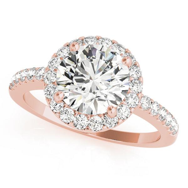 Clara — Round Lab Grown Diamond Low-Halo Engagement Ring — hand-finished lab grown engagement ring by Monroe Yorke Diamonds — view 6