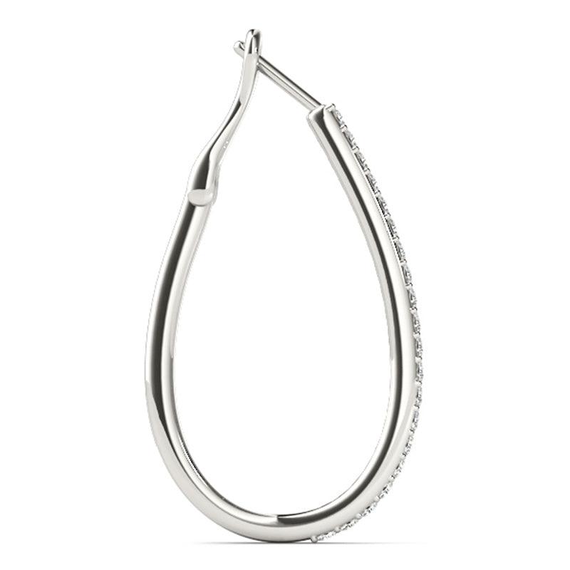 Mia - Diamond Earrings 0.50ct. White Gold or Platinum , view 4