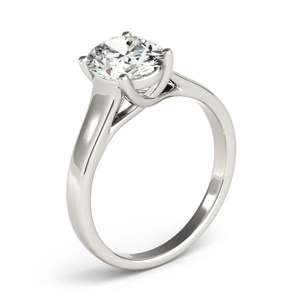 Nell — Oval Lab Grown Diamond Engagement Ring with Crossing Arms — hand-finished lab grown engagement ring by Monroe Yorke Diamonds — view 6