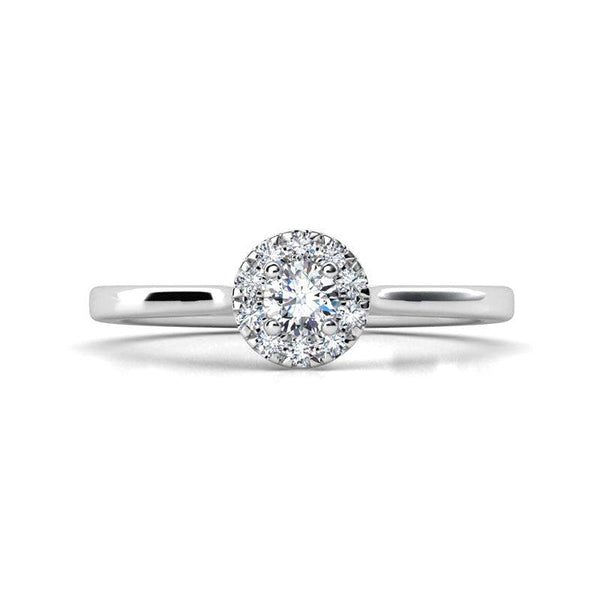 Petit Halo - Petit halo diamond dress ring. Stack ring