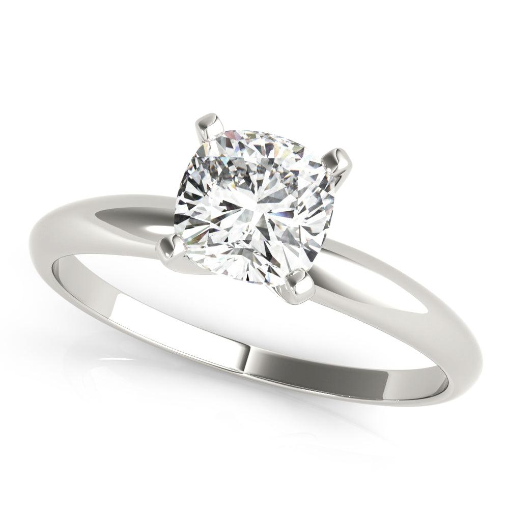 Renata — Cushion Cut Lab Grown Diamond Solitaire Engagement Ring — hand-finished lab grown engagement ring by Monroe Yorke Diamonds — view 2
