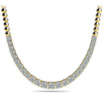 Scarlet - Graduated Diamond Necklace, Yellow Gold. 2 Carat