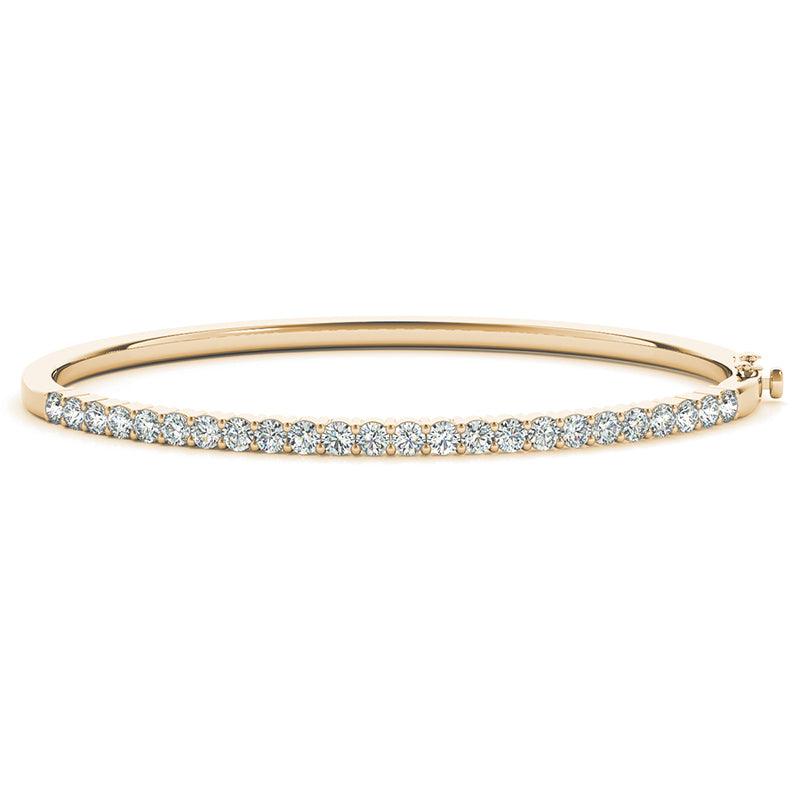 Sicily - Diamond Bangle. Yellow gold. — view 3