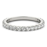 Skylar diamond wedding ring with round brilliant cut diamonds