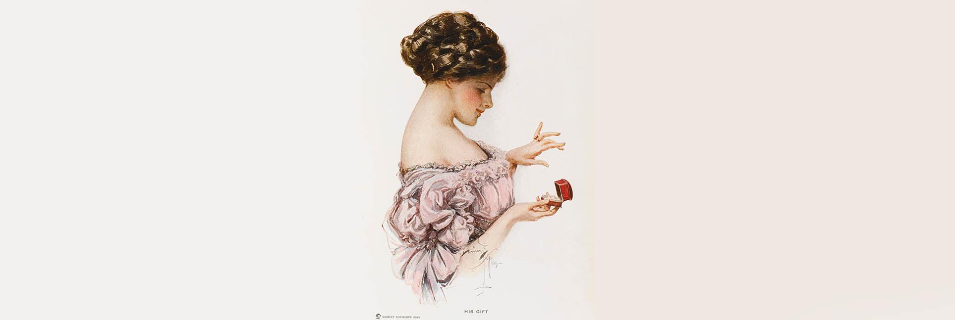 Engagement Rings trends 40 years on