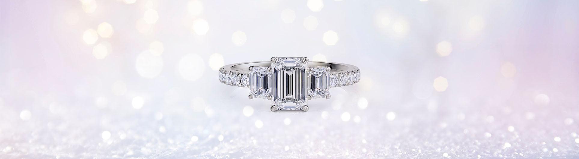 Emerald Cut Diamond Engagement Rings - Monroe Yorke Diamonds
