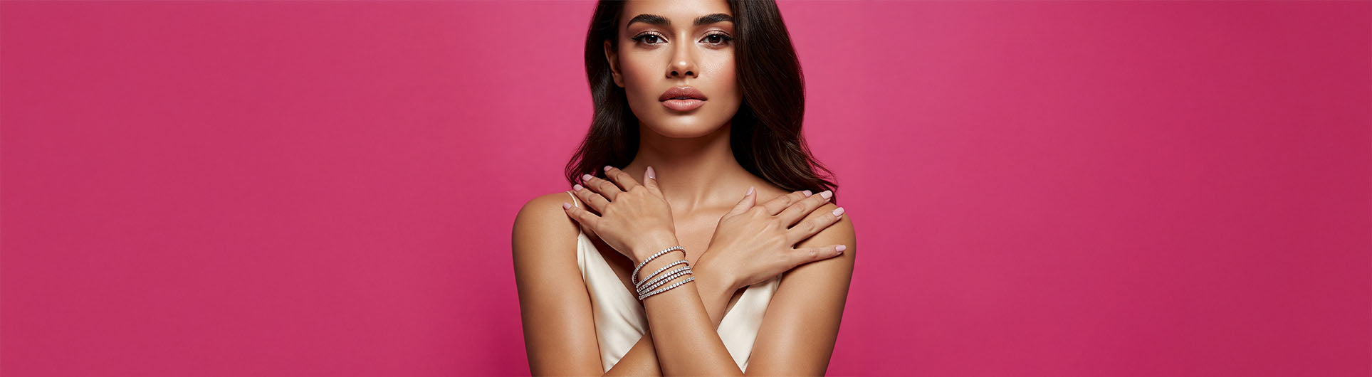 Moissanite tennis bracelets by Monroe Yorke Diamonds