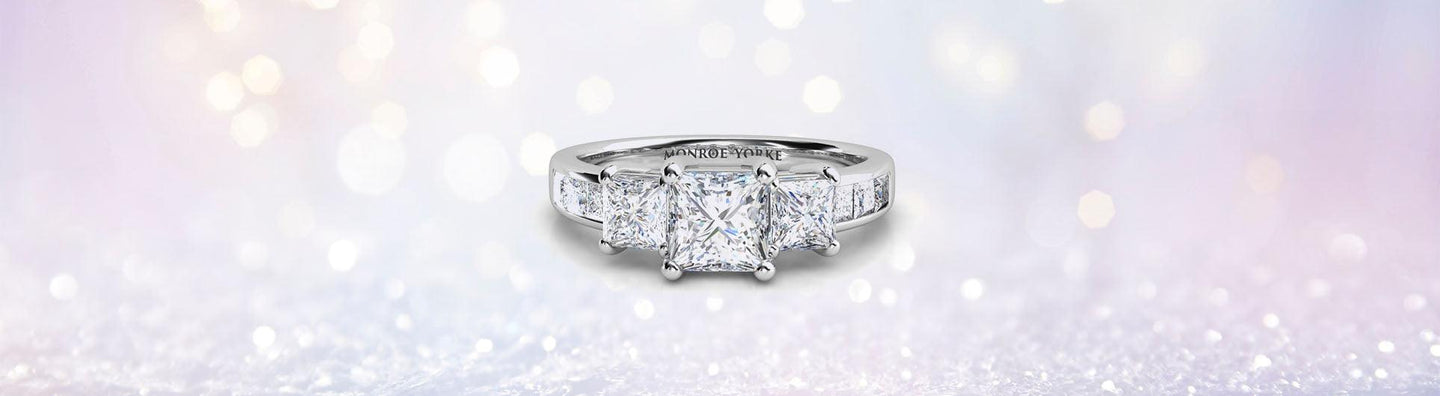 Three Stone Diamond Rings - Monroe Yorke Diamonds