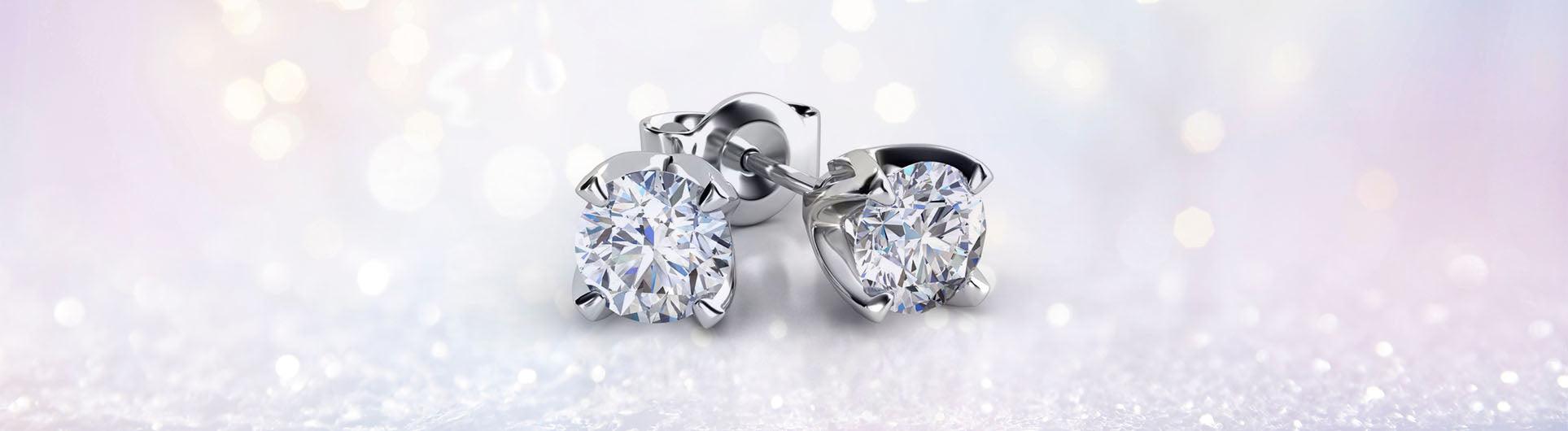 Diamond Ear Studs - Monroe Yorke Diamonds