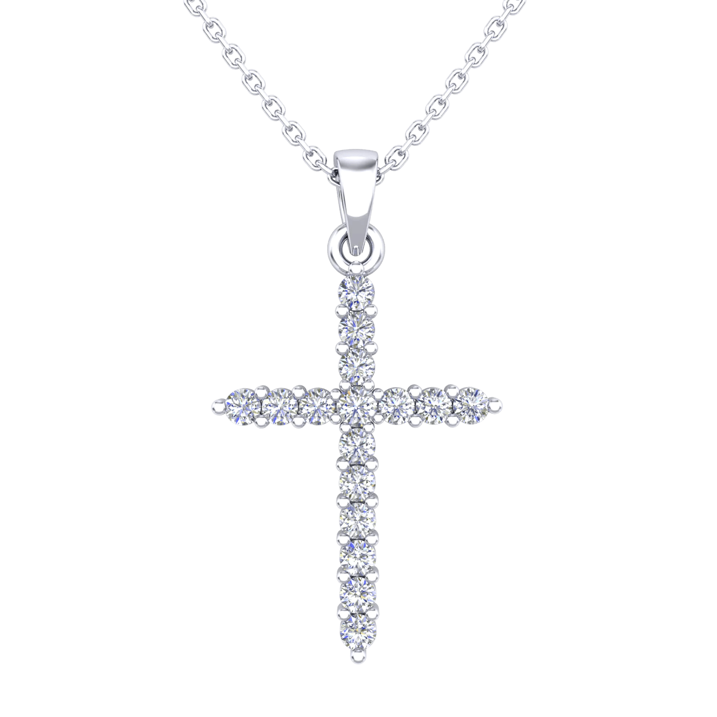 Diamond Cross Pendant - 0.25 Carats - Monroe Yorke Diamonds