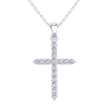 Diamond Cross Pendant - 0.25 Carats - Monroe Yorke Diamonds