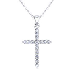 Diamond Cross Pendant - 0.25 Carats - Monroe Yorke Diamonds