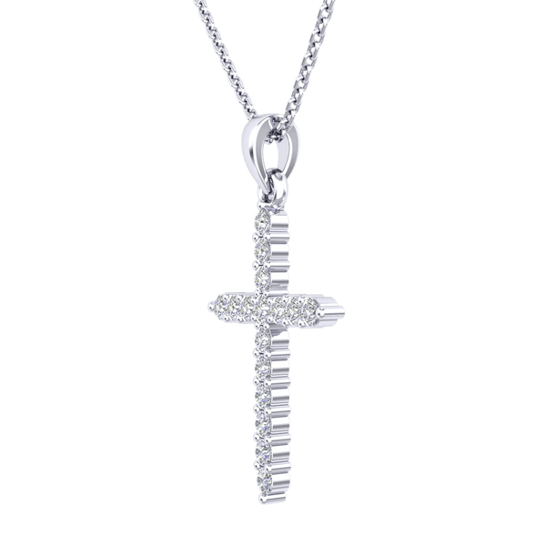 Diamond Cross Pendant - 0.25 Carats - Monroe Yorke Diamonds