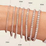 Astrid - 7.00 Carat Lab Grown Diamond Tennis Bracelet, 18ct. Luxurious and Timeless - Monroe Yorke Diamonds